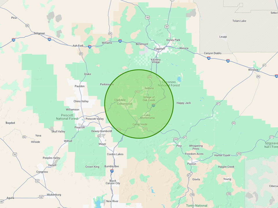 Squeaky Clean Dumpster Rentals Map